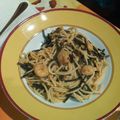 El cooksnap de dabaxana cuando hizo Tallarines negros con gambas.