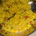Bhagyashree Yash's cooksnap of when they made ઇન્દોરી પોહા.