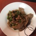 El cooksnap de Lets Alegria cuando hizo Ternera con pimientos verdes (comida china casera).
