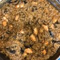 El cooksnap de magüi cuando hizo Arroz meloso con chipirones y langostinos.