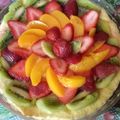El cooksnap de Vero Robinson cuando hizo Tarta de pastelera, durazno, frutilla y kiwi.