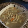 El cooksnap de Diana Triviño cuando hizo Sopa de lentejas y lacitos.