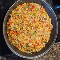 El cooksnap de juantxo cuando hizo Arroz salteado con verduras y jamón.