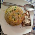 El cooksnap de Natalia Andrea cuando hizo Almuerzo Saludable #2 Quinoa con verduras y Pescado en salsa.