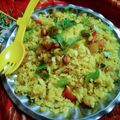 Deepika Sharma's cooksnap of when they made Chiwda upma/ chuda upma/ chiwda poha.