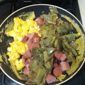 El cooksnap de plantitas de fara cuando hizo Nopal relleno de claras y tocino de pavo.