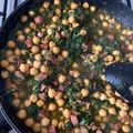 El cooksnap de Jenny Segura Ojeda cuando hizo Garbanzos con espinacas y jamón.