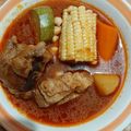 El cooksnap de Esther Soto cuando hizo Caldo de res.