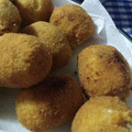 El cooksnap de Belu Belu cuando hizo Salchiquetas! Bomba de papa rellena con salchicha.