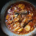 Cooksnap nur hafizah semasa beliau membuat Tumis Sardin kentang goreng.