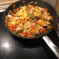 El cooksnap de Sergi Case Massana cuando hizo Pechuga de pollo con patatas y veduritas. Muy fácil.