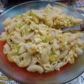 El cooksnap de Anna Bella alias Moni Argento cuando hizo Fideos gratinados con zapallitos.