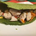 El cooksnap de Mayra Scigliano cuando hizo Panqueque de espinaca con verduras salteadas (sin tacc).