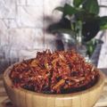 Cooksnap Ell Sakimin semasa beliau membuat Sambal kentang kering.