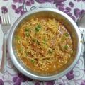 Suchita Goyal का कुकस्नैप जब उन्होंने यम्मी मैगी मटर वाली(yummy maggi matar wali recipe in hindi) बनाया था।
