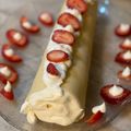 El cooksnap de lourdes pereira gallardo cuando hizo Brazo de Gitano de crema chantilly y frutillas 🍓.