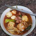 Cooksnap dari Indah Nur untuk resep Steamboat Tomyam (sukiyaki)