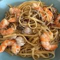 El cooksnap de Sonia Muñoz Kirchhoff cuando hizo Pasta a la marinera con fumet.