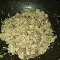 El cooksnap de MariBel Gomez Viveros cuando hizo Pollo en crema de champiñones y arroz con espinaca.