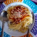 Cooksnap dari tri untuk resep Spaghetti Saus sambal homemade
