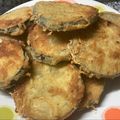 El cooksnap de Melina Ortin cuando hizo Milanesa de berenjena.