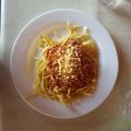 El cooksnap de Esteban Morris Donoso Sandoval cuando hizo Espaguetis con salsa boloñoseña...🍝🍝.