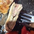 El cooksnap de Abigail espindola nuñez cuando hizo Milanesas de Berenjenas rellenas de jamón y queso.