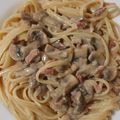 El cooksnap de Miguel cuando hizo Carbonara de níscalos.