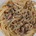 El cooksnap de Miguel cuando hizo Carbonara de níscalos.