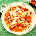 KASHISH'S KITCHEN का कुकस्नैप जब उन्होंने चीज़ कॉर्न रोटी पिज़्ज़ा (cheese corn roti pizza recipe in Hindi) बनाया था।