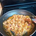 El cooksnap de Mi musica Entrañable cuando hizo Camarones en Salsa de Mango y Habanero a la Sonorense.