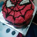 Cooksnap dari Regina Kunti untuk resep Kue ulang tahun karakter spiderman  base red velvet cake