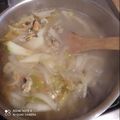 El cooksnap de Josefa Bucarey cuando hizo Caldillo de Choritos.