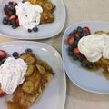 benwsegura's cooksnap of when they made French Toast Banana Fosters Roll-Ups.