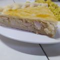 El cooksnap de Maria Gamboa cuando hizo Tarta de puerro y pollo.
