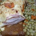 El cooksnap de Edith Laura Pino cuando hizo Peceto relleno con queso y jamón cocido.
