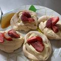 El cooksnap de Lucia Silvestri cuando hizo Mini Pavlovas.