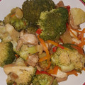 El cooksnap de "Cocina con Celi" cuando hizo Wok Thäi de Pollo y Verduras.