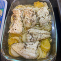 El cooksnap de mjmonseco cuando hizo Bacalao al horno con patatas y cebolla.