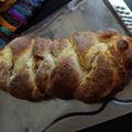 El cooksnap de Silvia cuando hizo Trenza brioche rellena de manzana o chocolate.