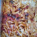 El cooksnap de Luis cuando hizo Macarrones con chorizo y jamón gratinados.