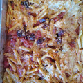El cooksnap de Luis cuando hizo Macarrones con chorizo y jamón gratinados.