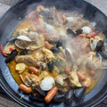 El cooksnap de Maria Paz Dominguez/ @pacitamama en instagram cuando hizo Paella paty.