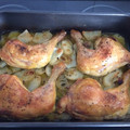 El cooksnap de Biencha Larvi cuando hizo Muslos de pollo al horno.