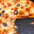 Zainab Khan's cooksnap of when they made Chicken Tikka pizza.