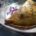 El cooksnap de @tesa.cuina cuando hizo Calzone de acelga, ricotta, verdeo y varios quesos.