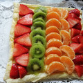 El cooksnap de Misaji Jimenez cuando hizo Tarta de hojaldre con crema y frutas naturales.