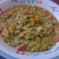 El cooksnap de Macarena Lastra cuando hizo Guiso cremoso de arvejas partidas.