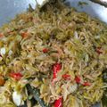 Cooksnap dari Nur Kusuma Astuti untuk resep Tumis bunga pepaya daun singkong