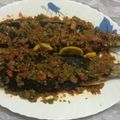 صورة من 🌻 أم مريم🌻lama yasso ، شاركها بعد تجربة وصفة سمك بوري مشوي ومحشي طماطم وزيتون اسود 🐟🐟🍅🍋👌👍